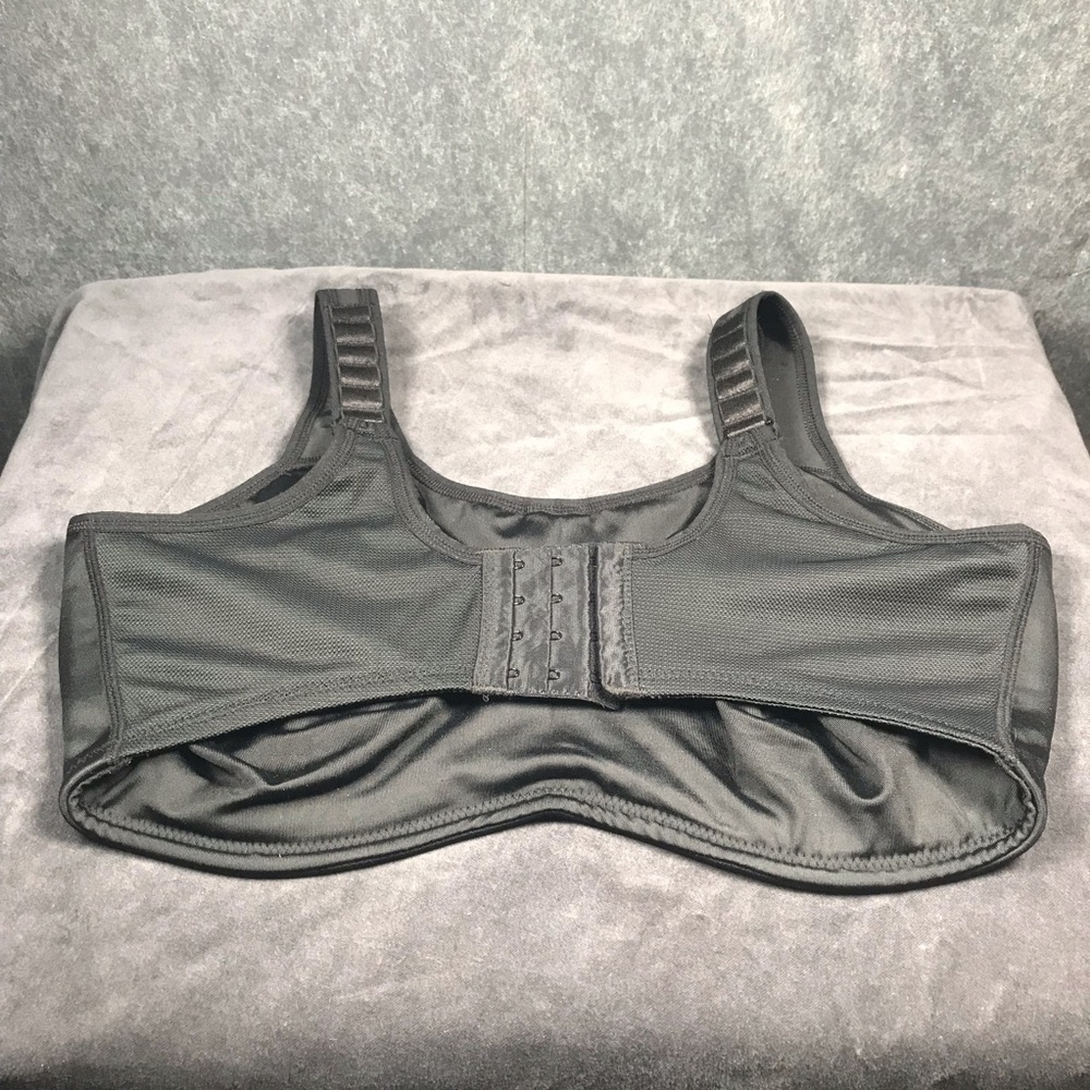 Wacoal 855170 Simone Sport Underwire Bra Black 38G Full Coverage Unlined - Picture 4 of 13